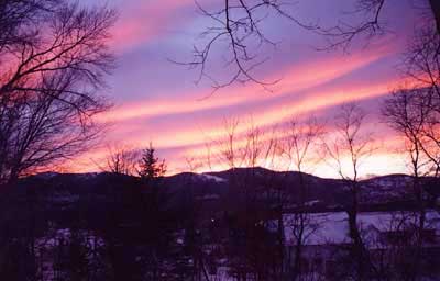 The Moat Range at Dusk